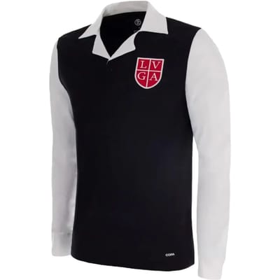 COPA Football - FC Lugano 1951 - Retro voetbalshirt - Heren - S - Zwart