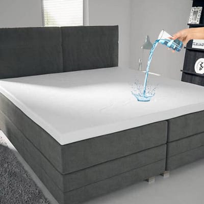 Zavelo Molton Waterdicht PU Topper Hoeslaken - 90x200 cm - 100% Katoen - 10cm Hoekhoogte - Wasbaar tot 95 graden - Rondom Elastisch