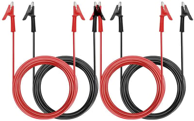 8-delige Set Testsnoeren met Krokodillenklemmen voor Multimeter, 3 Meter Lengte, 15A