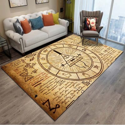 Gravity Falls Cartoon Patroon Kamer Tapijt Vloerkleed voor Huis Woonkamer Slaapkamer Bank Decor Kinderen Speelruimte Vloerkleed Antislip Vloermat Cadeau 40x60cm (16x24in)