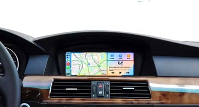 Autoradio met Carplay en Android auto | Geschikt voor Bmw 3, 5 en 6 serie E60 E61 E63 E64 E90 E91 E92 E93 2003-2012 | Radio scherm met Navigatie | 2003 2004 2005 2006 2007 2008 2009 2010 2011 2012 | CCC M5