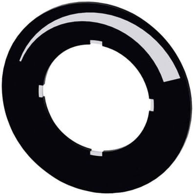 Siemens 3SU1900-0BG16-0RU0 3SU19000BG160RU0 Opschriftbord Rond (Ø) 40 mm Zwart, Wit 10 stuk(s) Piece
