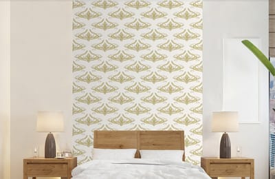 Behang - Fotobehang Patroon - Bloemen - Art Nouveau - Breedte 140 cm x hoogte 220 cm
