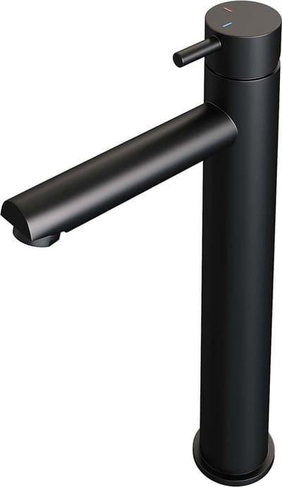 Brauer Black edition wastafelkraan opbouw verhoogd met type HD5 greep ColdStart mat zwart