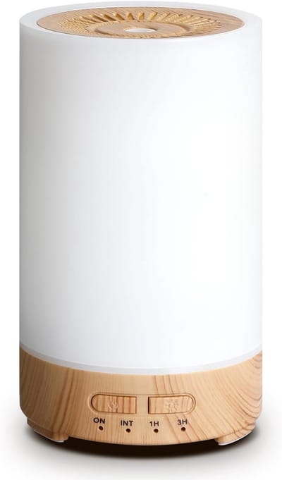 Essentiële Olie Diffuser 150ml - 7 Kleuren LED & Houtstructuur - Ultrasone Verneveling - Voor Slaapkamer en Kantoor