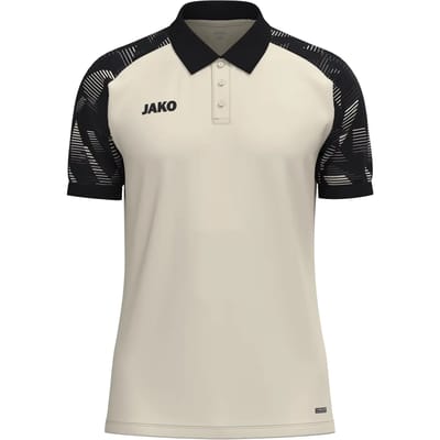 Jako Sonic Polo Heren - Off White / Zwart | Maat: XL