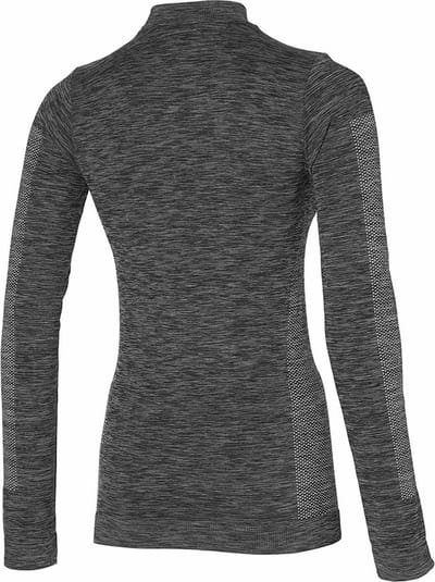 Heatkeeper Thermo ondergoed dames lange mouw - Techno - Warm Thermo shirt hoge hals - Zwart / L