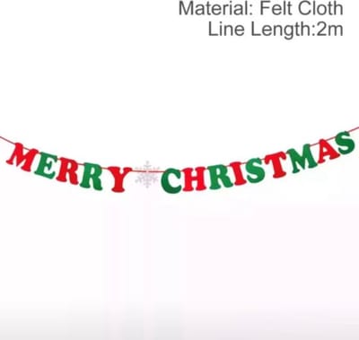 Akyol - merry christmas slinger - kerst - kerst decoratie - kerst slinger - nieuwjaar - oud en nieuw slinger - christmas - leuke kerst slinger