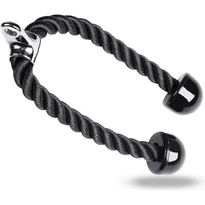 Accessoires de gymnastique Fitness Triceps Corde Câble Corde de traction Équipement d'exercice Poids Poignées Entraînement Entraînement musculaire pour le fitness grise