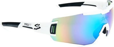 Spiuk Profit Sportline Gafas Blanco Lente Espejo Verde