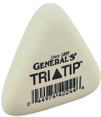 Tri-Tip Gum voor Houtskool en Grafiet - Perfecte Precisie Wisser