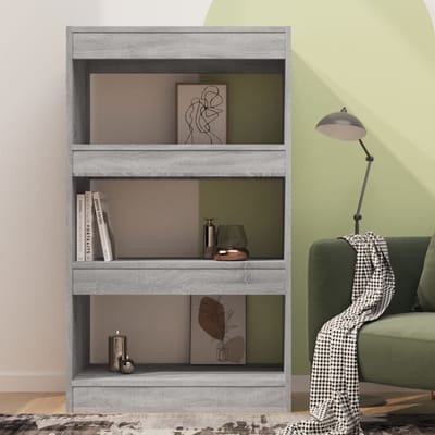 vidaXL - Boekenkast/kamerscherm - 60x30x103 - cm - spaanplaat - grijs - sonoma