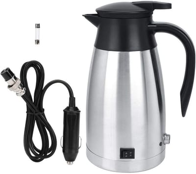 Elektrische Waterkoker - Warmwaterbeker Auto - Onderweg Warme Drankjes - Automatische Uitschakeling - 1000 ml - Groen