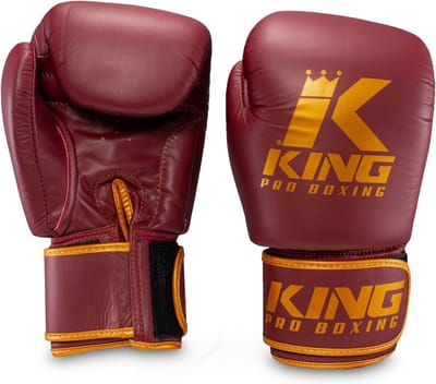 King Pro Boxing - Bokshandschoenen - Oxblood - KPB/BGVL 3  - Leder 16 OZ