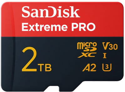 SANDISK MicroSDXC Extreme PRO 2TB 250/150 mb/s - A2 - V30 - SDA - Rescue Pro DL 2Y