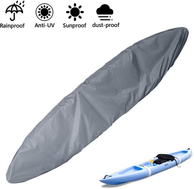 Dailygoody - Kano Cover - Waterdichte Kajakhoes - UV-bestendig - Zilverachtig - Duurzaam en Beschermend - Geschikt voor Kano's van 3,6-4m