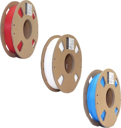 Gembird PLA Filament - 1.75mm - 200 gram- Voordeelset  - Rood, Wit, Blauw - 3D printer filament
