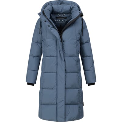 Marikoo dames lange gewatteerde winterjas Tabiaa XVI met capuchon & fleece