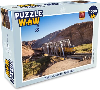Puzzel Trein - Spoor - Amerika - Legpuzzel - Puzzel 1000 stukjes volwassenen