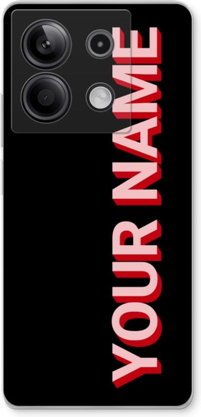 Gepersonaliseerd - Case Company® - Hoesje geschikt voor Xiaomi Redmi Note 13 5G hoesje - Namecase - Soft Cover Telefoonhoesje - Bescherming aan alle Kanten en Schermrand