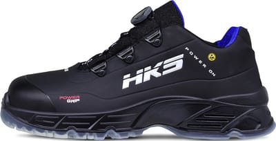 HKS CPO 10 BOA S3 werkschoenen - veiligheidsschoenen - safety shoes - laag - heren - antislip - ESD - lichtgewicht - Vegan - zwart - maat 39