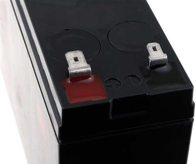 Vervangingsaccu - Reserve Batterij - Noodstroom Voorziening - Onderhoudsvrij - 12V 6Ah - Zwart