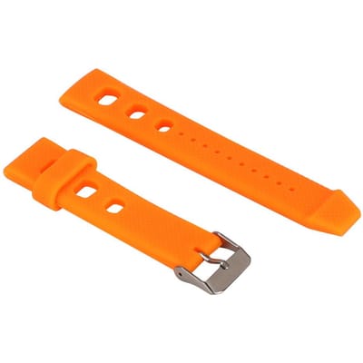 20 mm horlogebandje van siliconen met gesp, waterdicht en zweetbestendig. oranje