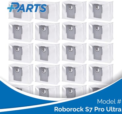 Roborock S7 Pro Ultra Stofzakken (20 Stuks, Plus.Parts® alternatief voor 8.02.0132)