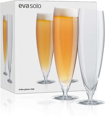 Eva Solo - Glas Bier Groot 500 ml Set van 6 Stuks - Transparant - Glas