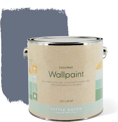 Little Dutch - Muurverf Mat - Pure Blue - Blauw - 2,5 liter