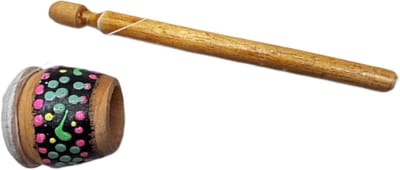 Houten Speelgoedtrommel - Mini Trommel - Muzikaal Spel - Fijne Afwerking - 45 cm - Houtkleur