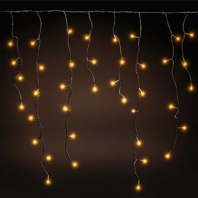 IJspegel verlichting buiten - 10 meter 600 LED - Warm Wit - Lichtsnoer - IP44 Stekker - Kerstverlichting led - Geschikt voor binnen en buiten