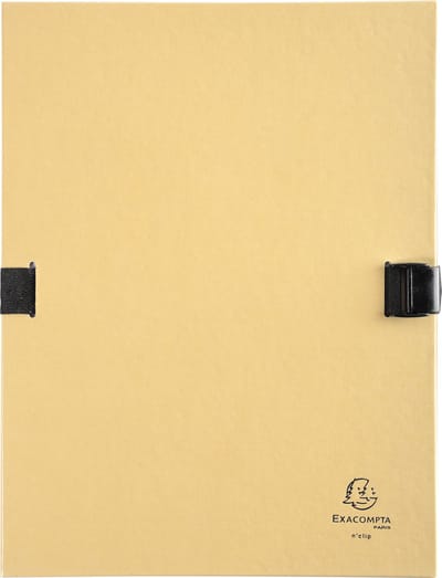 Exacompta 10x N'CLIP® Map uitrekbare rug en klep - Mastiek - 21525E