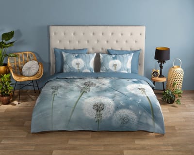 Good Morning dekbedovertrek bloemen - 2 persoons 200x200/220 cm - Multi - 100% Katoen renforc�