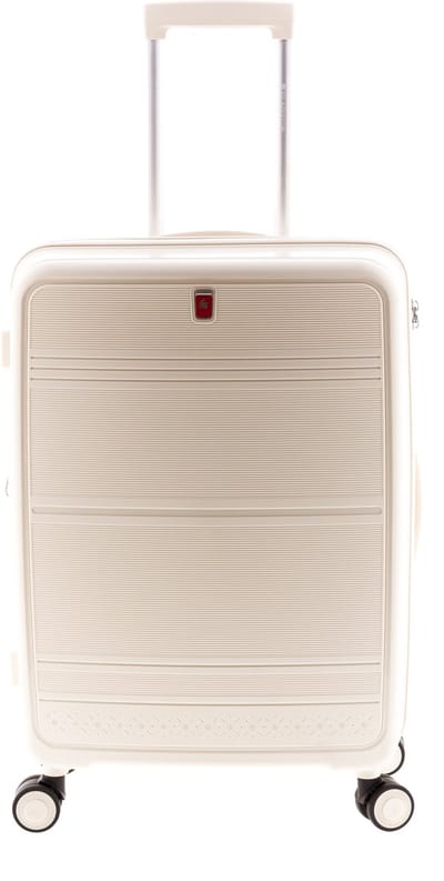 Gladiator Saona Middelgrote Koffer - 65 cm - 70/80 liter - Expandable - TSA slot - Wit
