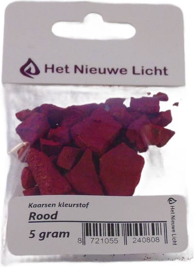 Het Nieuwe Licht ® - Kaarsen kleurstof - ROOD - 5 gram