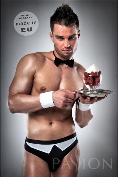PASSION MEN | Waiter Outfit S Black / White By Passion Men Lingerie XXL/XXXL
