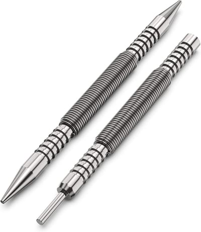 Nagelset Gereedschap - Pin Verwijderaar - Precisie Werk - Dubbele Kop Ontwerp - 1/16 & 3/32 - Zilver