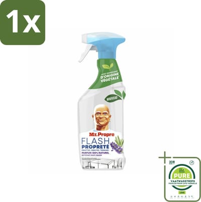 1 x Mr. Proper - Allesreiniger Spray - Lavendel & Rozemarijn - 100% Natuurlijke Parfum - 500 ml - Allesreiniger - Schoonmaakspray - Lavendel - Rozemarijn - Natuurlijke Geur