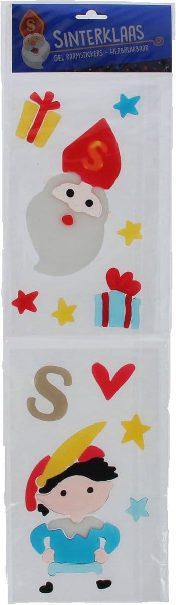 Herbruikbare Raamstickers Sinterklaas en Piet - Raamstickers voor Kinderen - Sinterklaas Stickers - Sinterklaas decoratie - Sinterklaas versiering