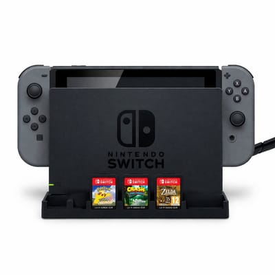 Dock Wandhouder Geschikt voor Nintendo Switch Dock & Nintendo Switch OLED Dock – Stevige Wall Mount – Ruimtebesparende Oplossing – Veilig Kabelmanagement – Zwarte Console Houder voor Muur