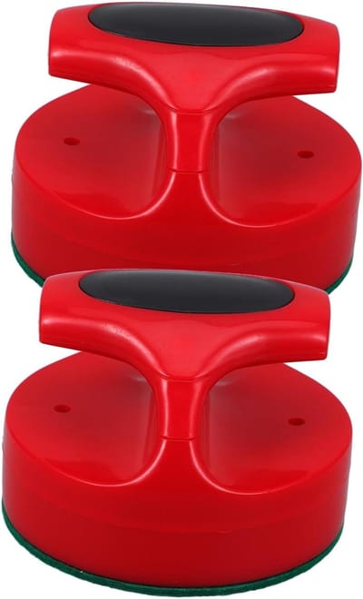 Air Hockey Paddles - Tafelspel Accessoires - Spelverbetering - Stille Pucks - 94 mm - Multi