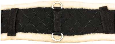 Pagony Artificial Fur Dressuursingel - Maat: 55 - Zwart - Polyester