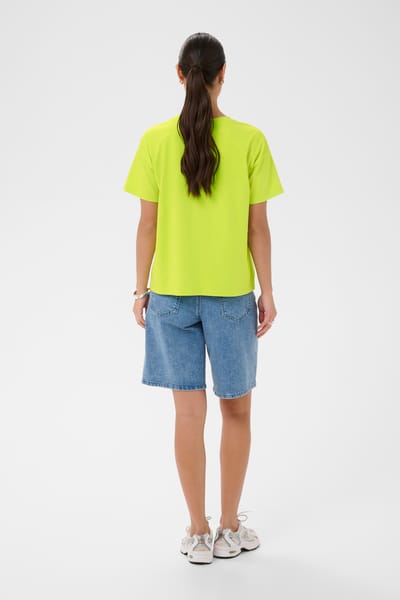Kaffe KAchelsea T-Shirt Dames T-shirt - Wild Lime