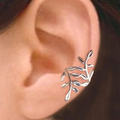 Huitan Nieuwe Trendy Vorm van een Vos Clip Oorbellen voor Vrouwen Antiek Zilverkleur Oor Manchet Oorbellen Meisje Statement Sieraden Dropship brown