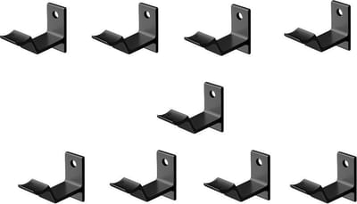 Leuninghouder zwart - Keilboutbevestiging - Hol zadel  Hermeta - 3543-18 - 9 stuks