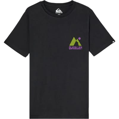 Quiksilver Peak T-shirt Met Korte Mouwen Zwart 14 Years Jongen