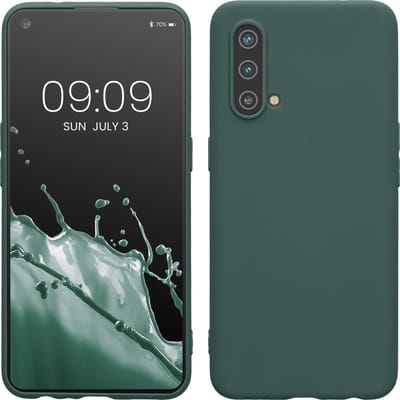 kwmobile telefoonhoesje geschikt voor OnePlus Nord CE 5G - Hoesje voor smartphone - Back cover in blauwgroen
