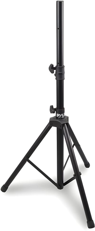 Pyle Luidsprekerstandaard – Verstelbare Driepoot 92–147 cm, Zware Uitvoering met Veiligheidspin – Voor Podium & Studio