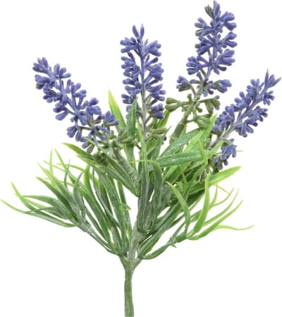 Everlands kunstbloemen tak lavendel - paars - D7 x H26 cm